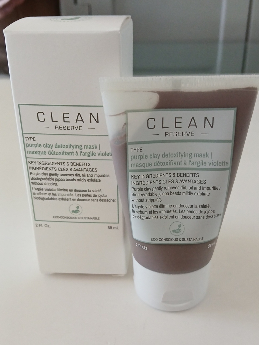 Clean Reserve Purple Clay Detoxifying Mask - 2 Oz